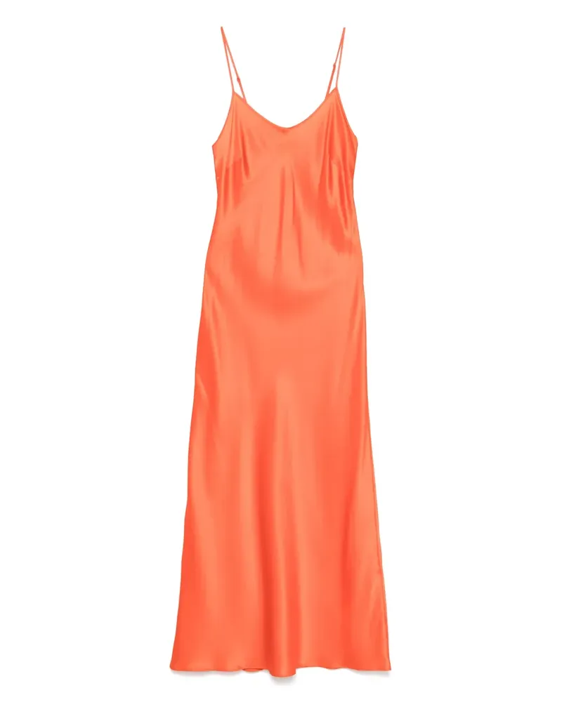 Roberto Collina Spaghettikleid aus Satin - Orange Orange