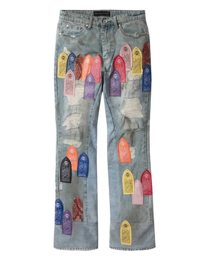 WHO DECIDES WAR Jeans im Distressed-Look - Blau Blau