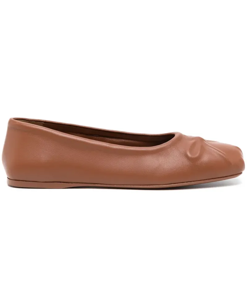 Marni Ballerinas aus Leder - Braun Braun