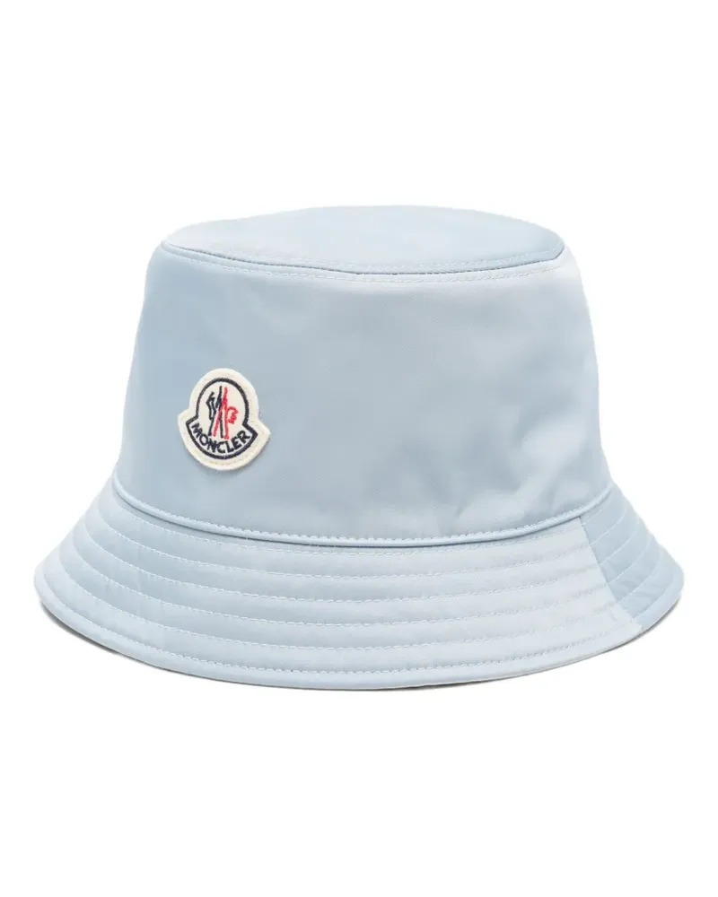 Moncler Fischerhut mit Logo-Patch - Blau Blau