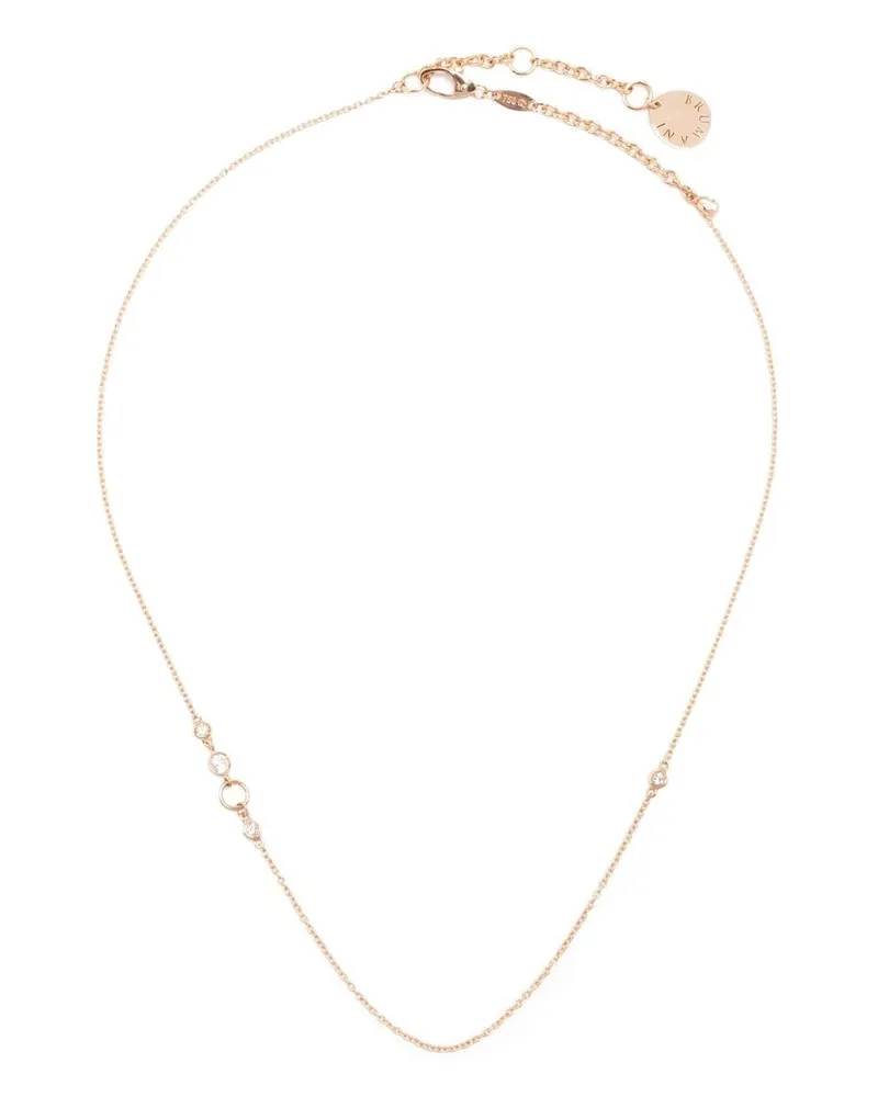 BRUMANI 18kt Weißgoldhalskette mit Edelsteinen Gold