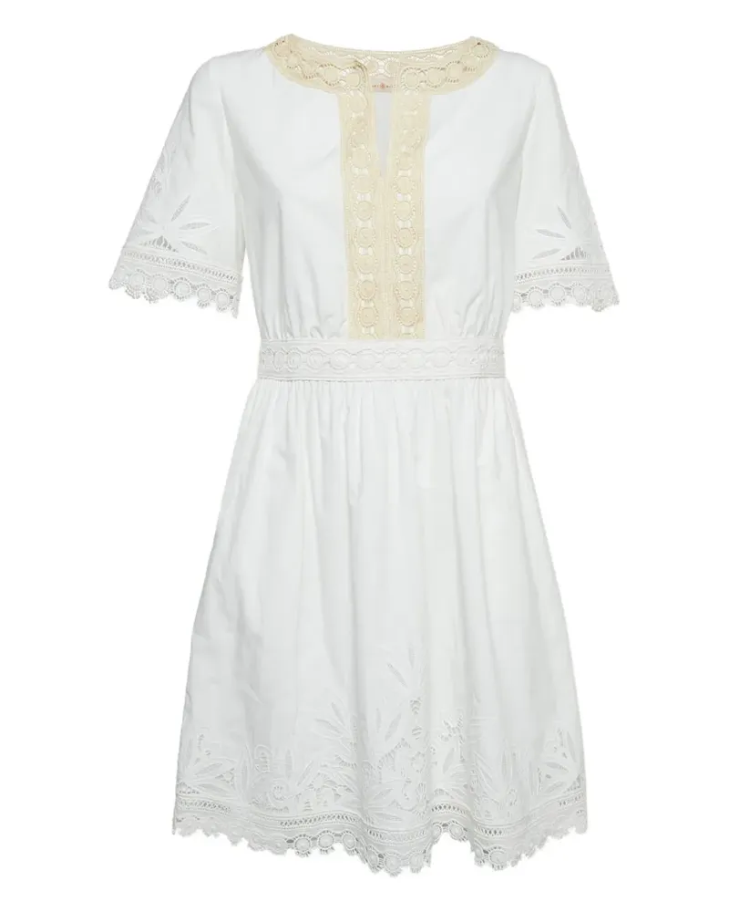 Tory Burch Pristine Kleid mit Spitze - Weiß Weiß
