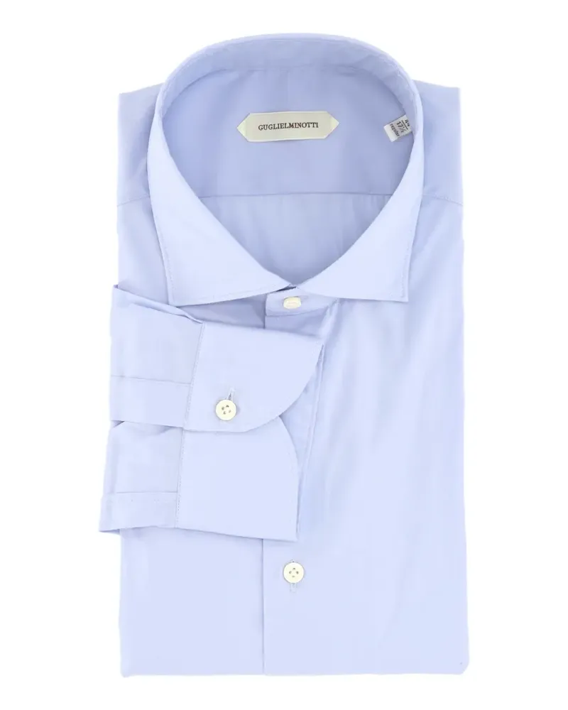 GUGLIELMINOTTI spread-collar button-down shirt - Blau Blau