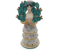 Cactus Woman Kerzenhalter aus Porzellan - Mehrfarbig