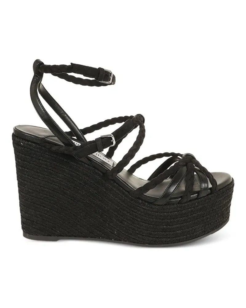 Jimmy Choo Nyra braided-strap platform sandals - Schwarz Schwarz