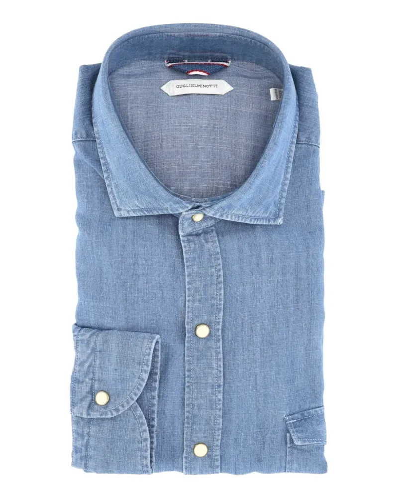GUGLIELMINOTTI button shirt - Blau Blau