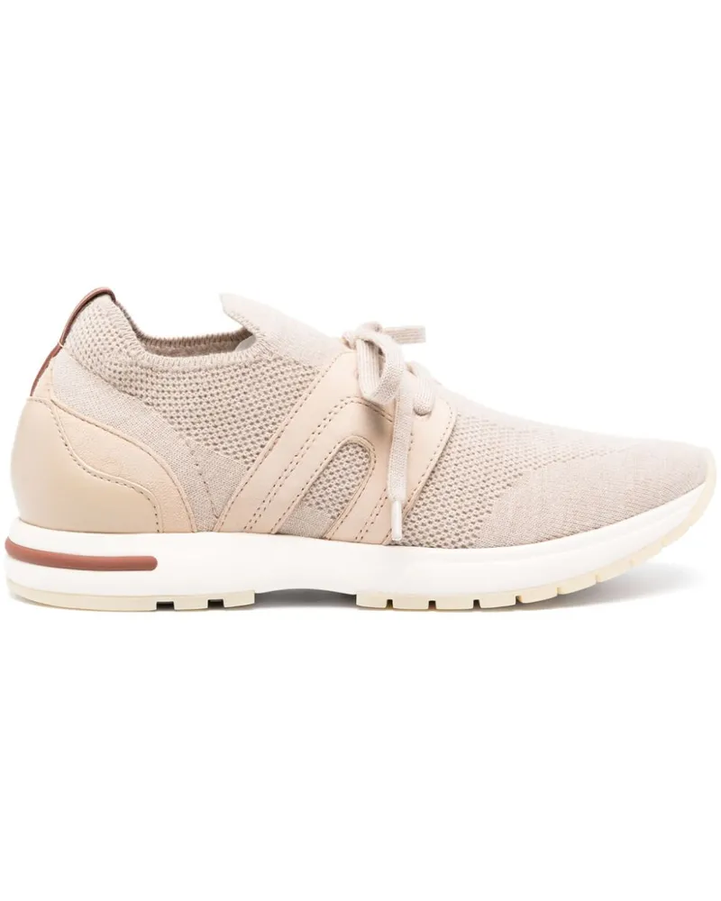 Loro Piana Sneakers mit Schnürung - Nude Nude