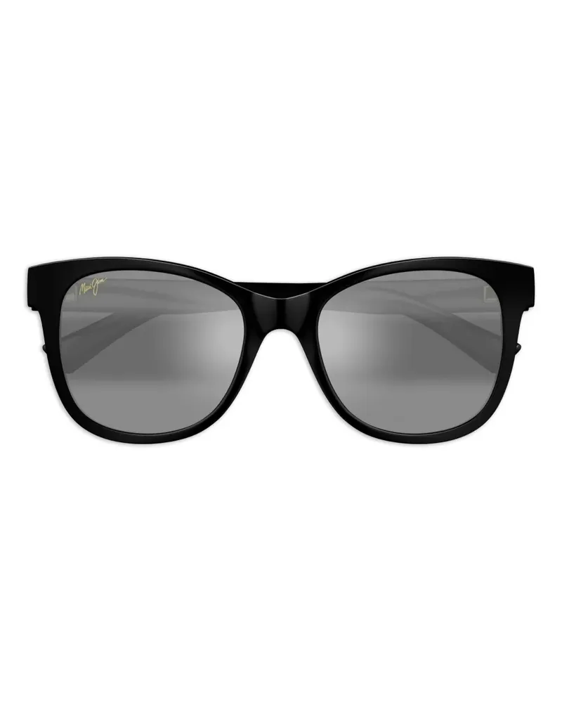 Maui Jim Sonnenbrille mit eckigem Gestell - Schwarz Schwarz