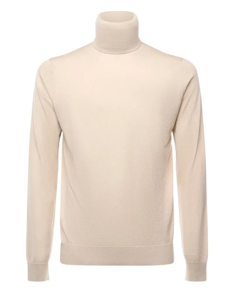 Alpha Studio Pullover mit Rollkragen - Nude Nude