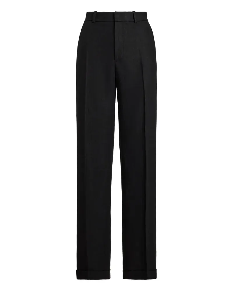 Ralph Lauren Hose mit Fischgrätenmuster - Schwarz Schwarz