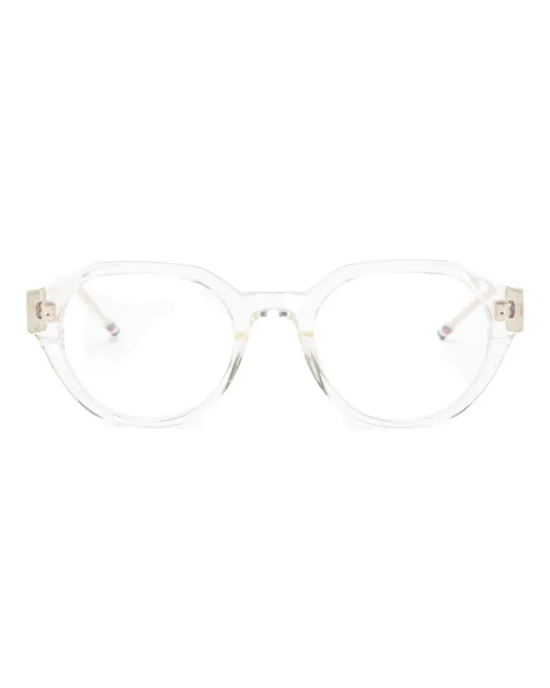 Thom Browne Brille mit rundem Gestell - Nude Nude