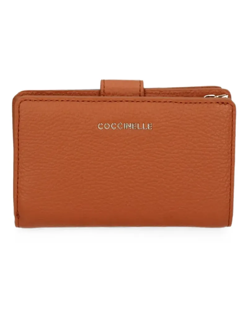 Coccinelle Portemonnaie mit Logo-Schild - Braun Braun