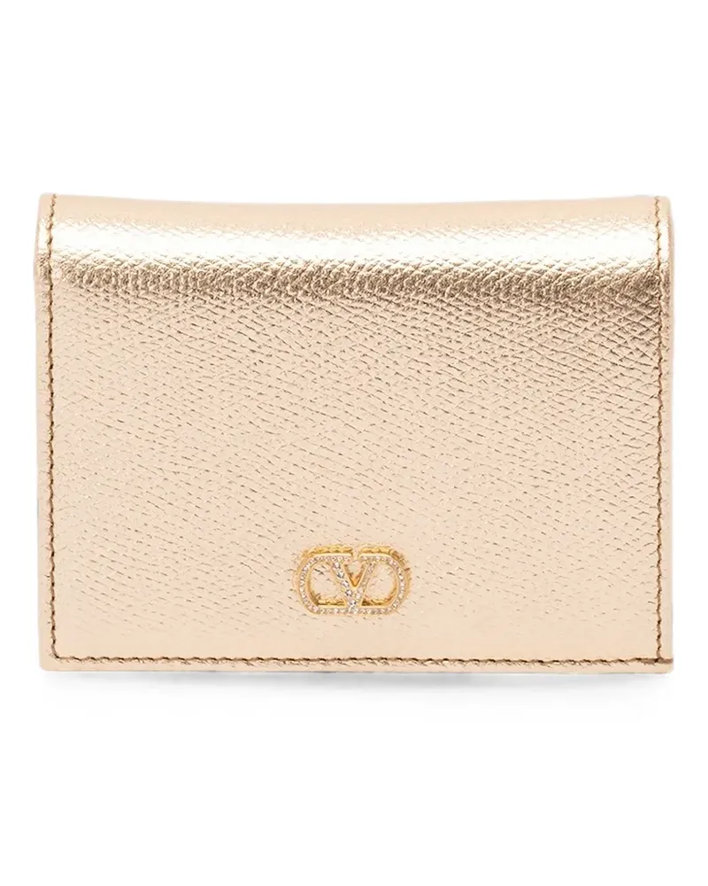Valentino Garavani VLogo Signature leather wallet - Gold Gold