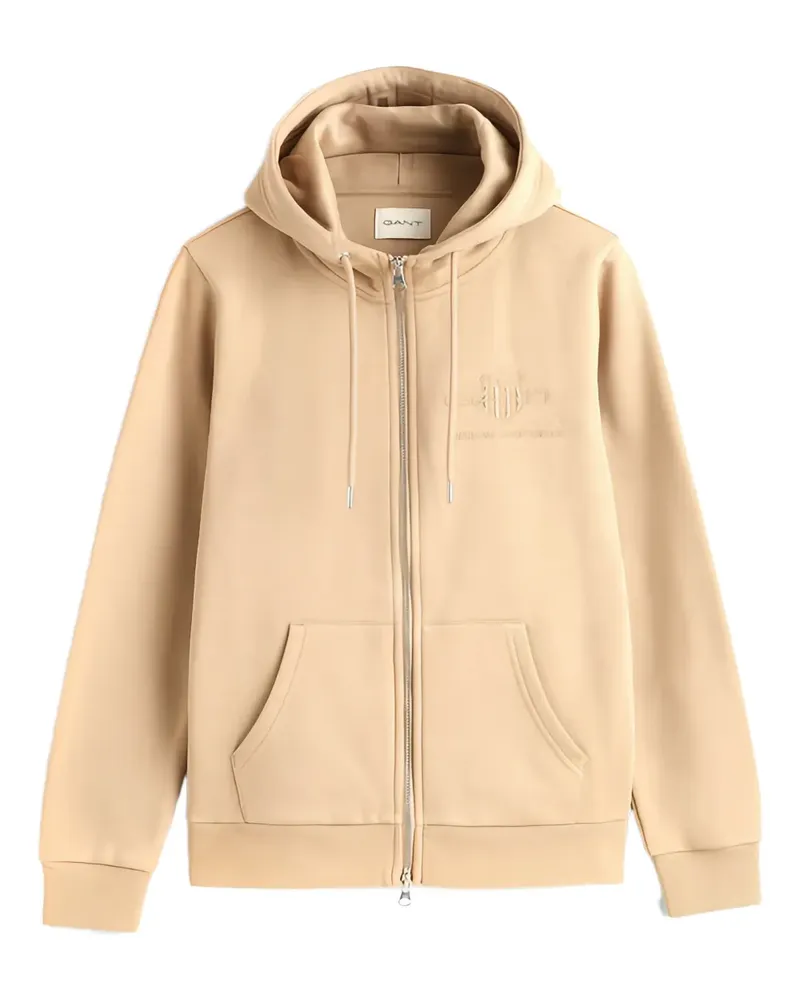 Gant zip-up hoodie - Nude Nude