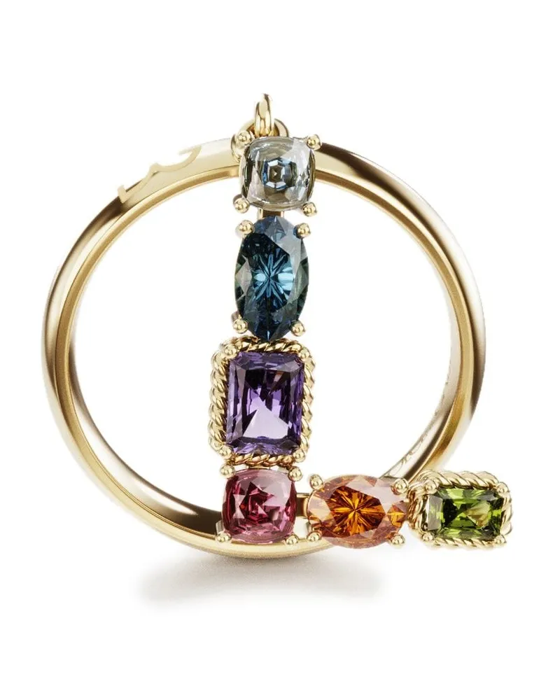 Dolce & Gabbana 18kt Rainbow Alphabet L Gelbgoldring Gold