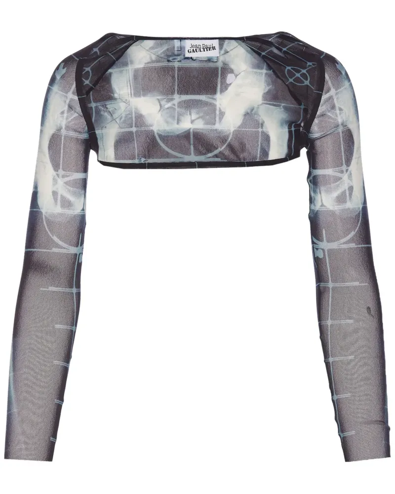 Jean Paul Gaultier Cropped-Top - Schwarz Schwarz
