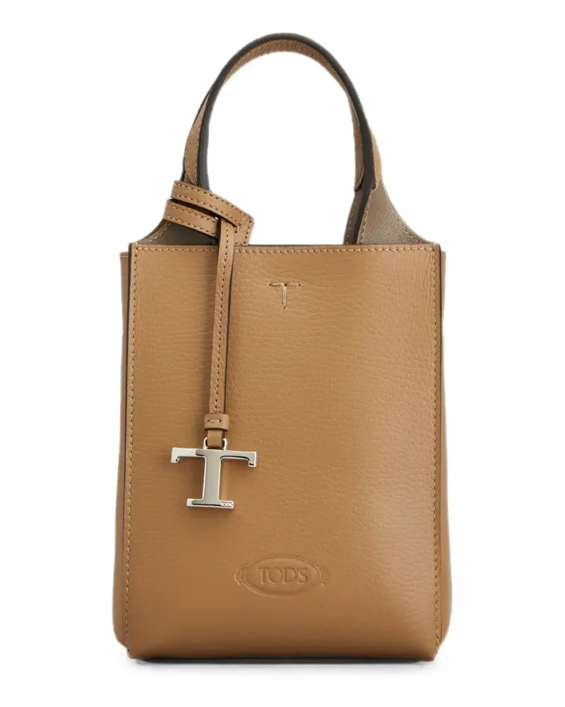 TOD'S T Timeless Tote Bag - Nude Nude