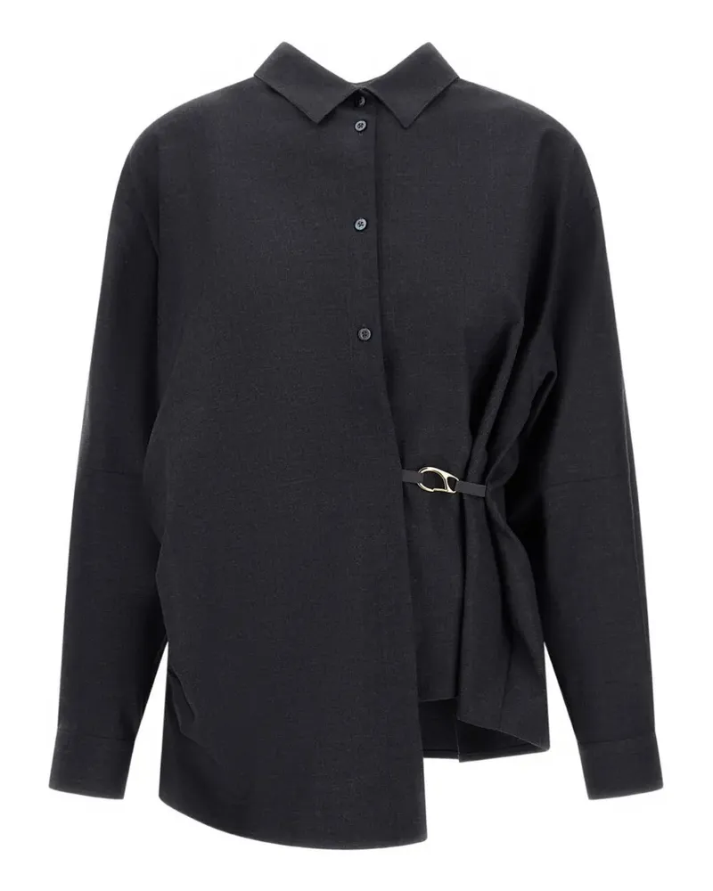 Herno Asymmetrisches Hemd - Grau Grau