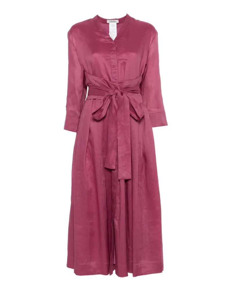 Max Mara Camilla tie-waist midi dress - Rosa Rosa