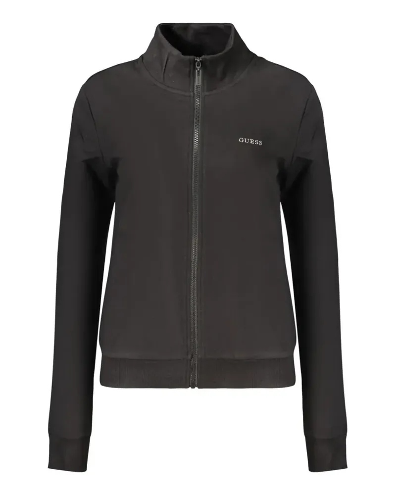 Guess Sweatshirt mit Reißverschluss - Schwarz Schwarz