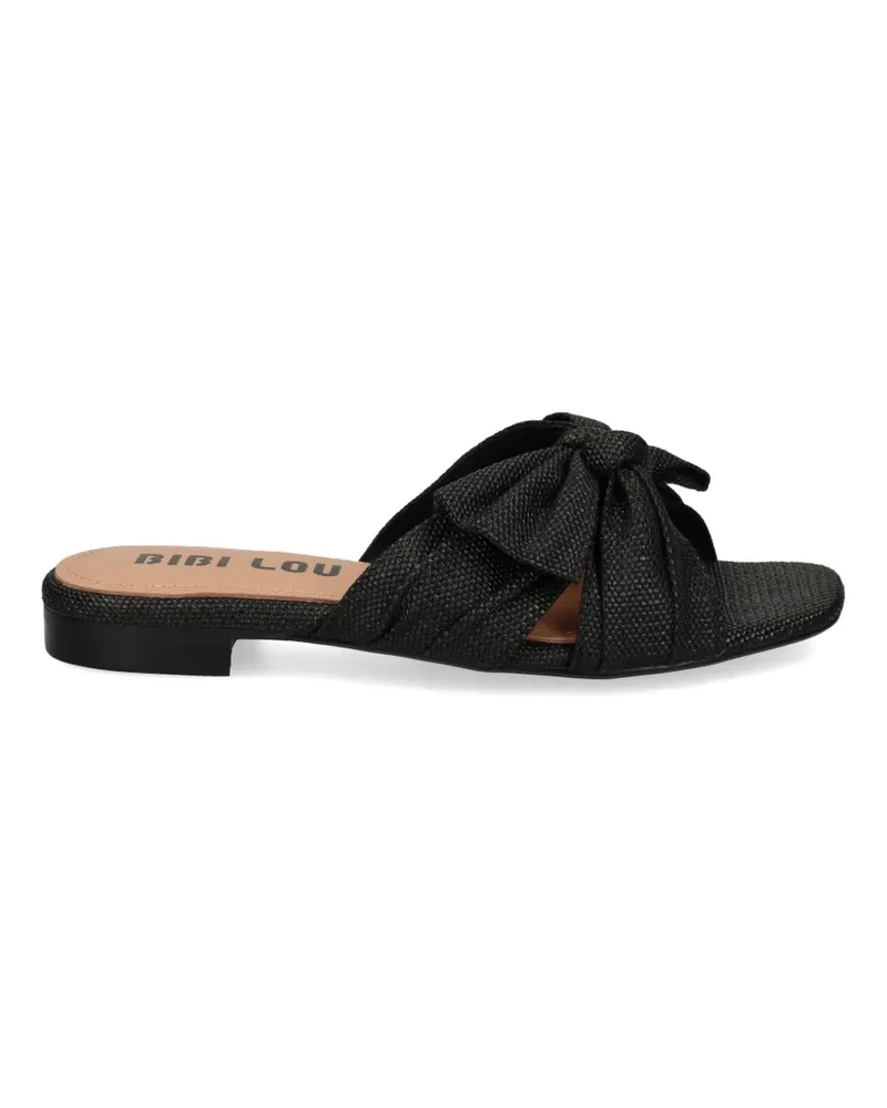 Bibi Lou Karsie bow sandals - Schwarz Schwarz