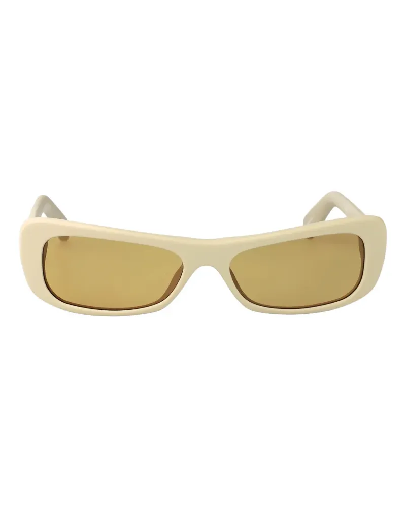 Jacquemus capri rectangle-frame sunglasses - Nude Nude