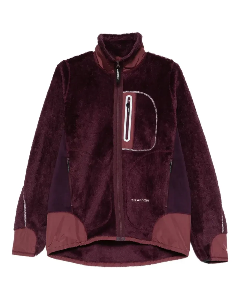 and wander High Loft Fleecejacke - Rot Rot