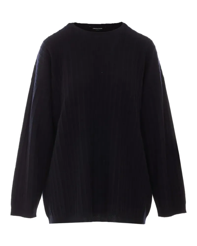 Fabiana Filippi Gerippter Pullover - Blau Blau