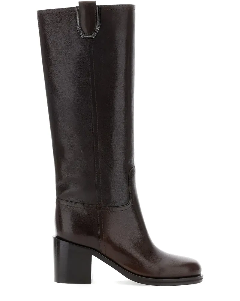 Brunello Cucinelli Kniehohe Stiefel - Braun Braun