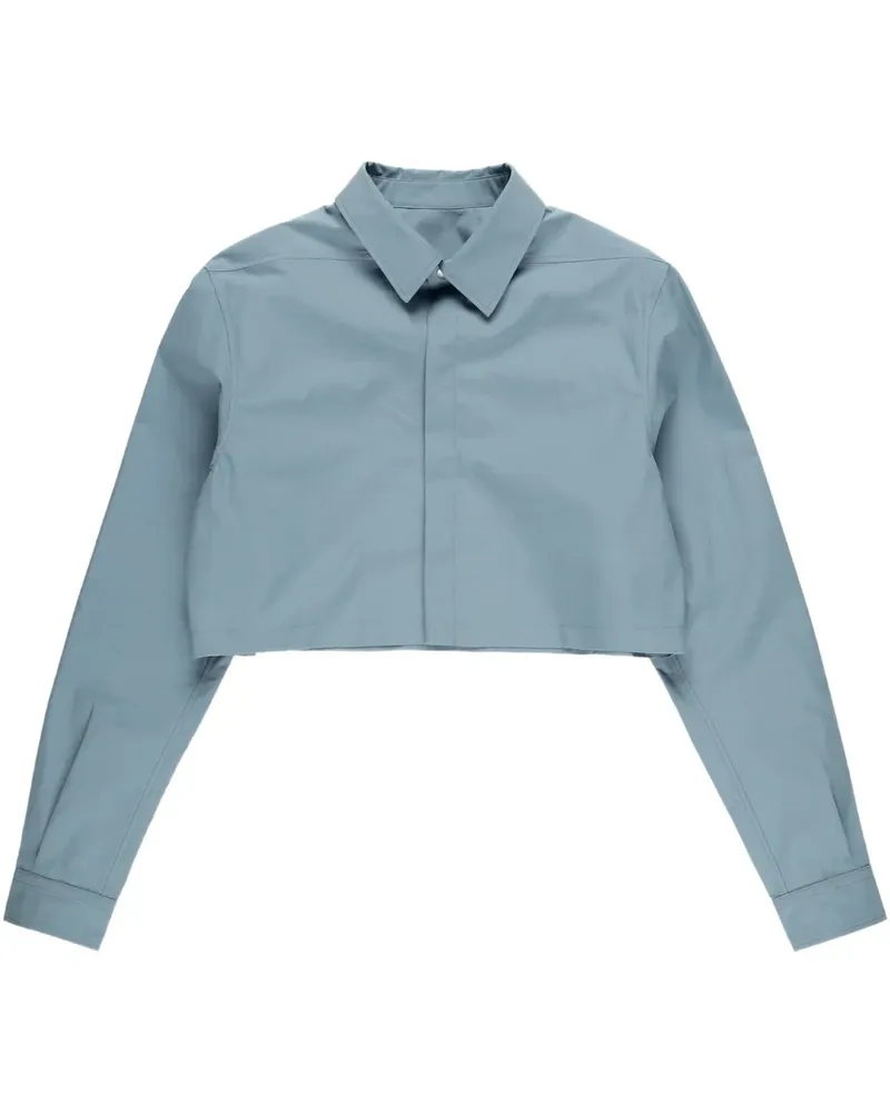 Rick Owens Cropped-Hemdjacke - Blau Blau