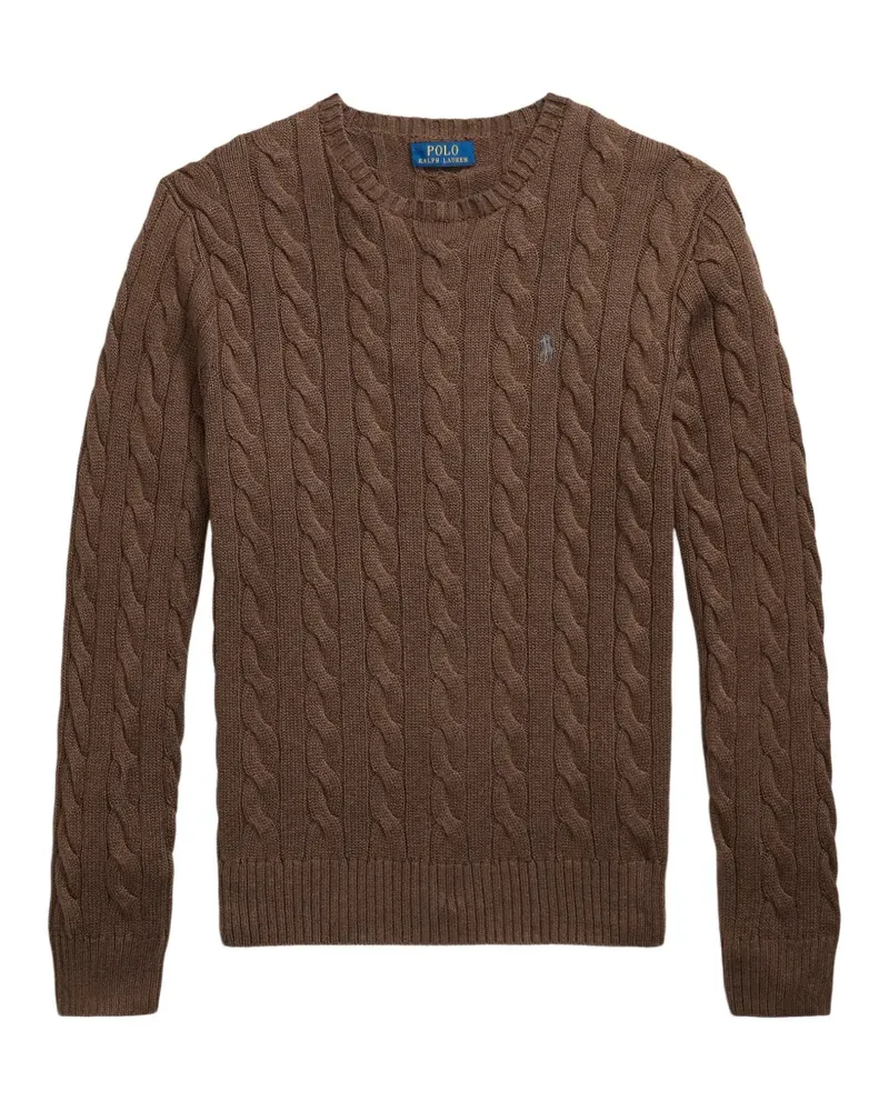 Ralph Lauren Pullover mit Zopfmuster - Braun Braun