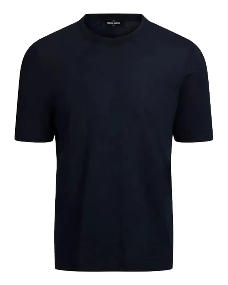 Gran Sasso short-sleeve sweater - Blau Blau