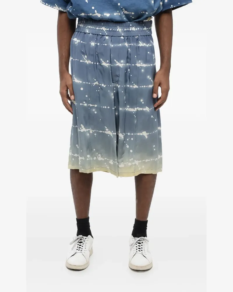 Jil Sander Print-Shorts mit elastischem Bund - Blau Blau