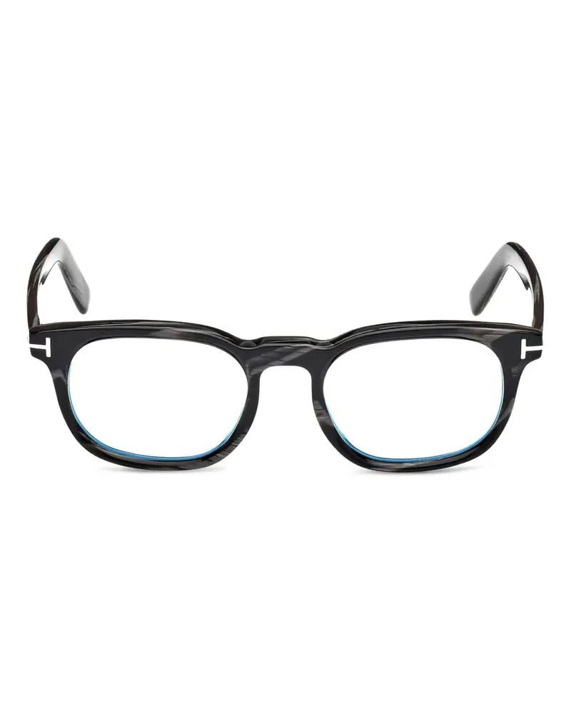 Tom Ford Brille mit eckigem Gestell - Schwarz Schwarz