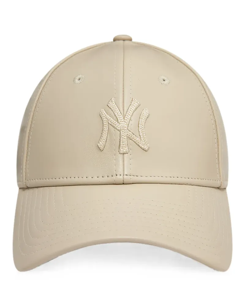 New Era 9Forty leather baseball cap - Nude Nude