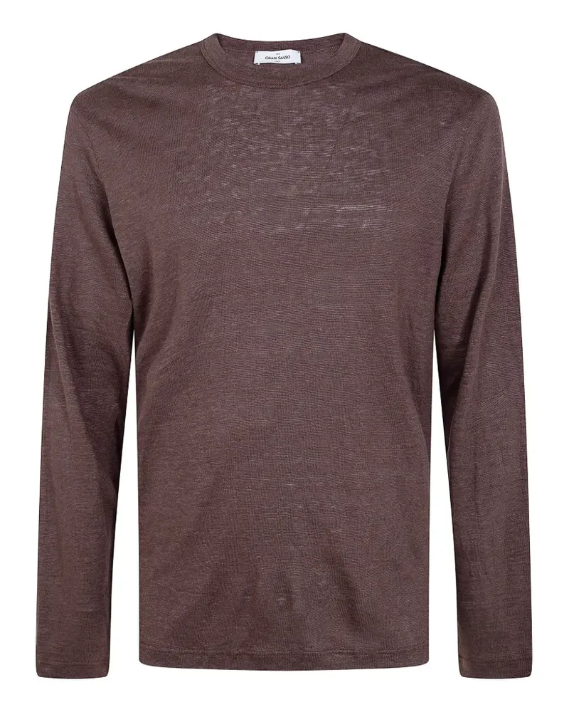Gran Sasso long-sleeve T-shirt - Braun Braun