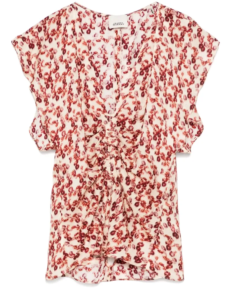 Isabel Marant Lonea Bluse - Nude Nude