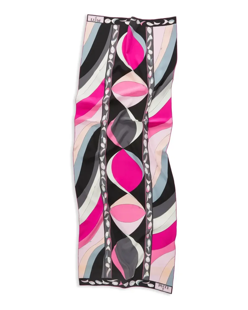 Emilio Pucci Schal mit Pesci-Print - Schwarz Schwarz
