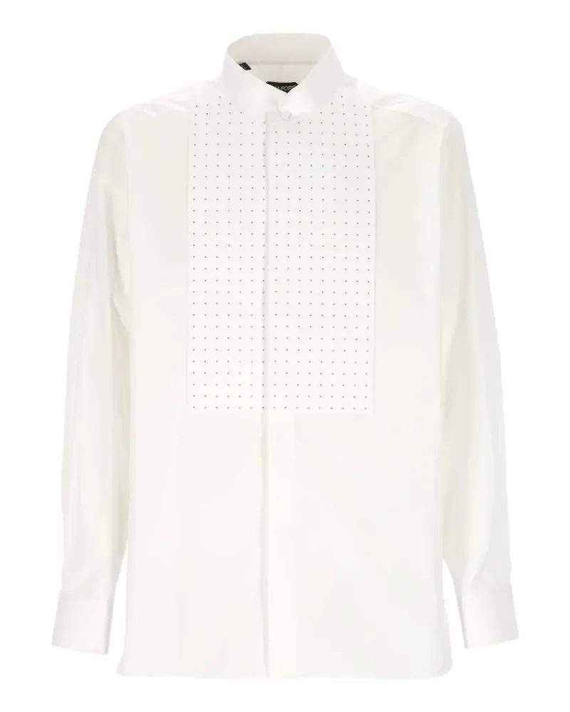 Tom Ford bib-front shirt - Weiß Weiß