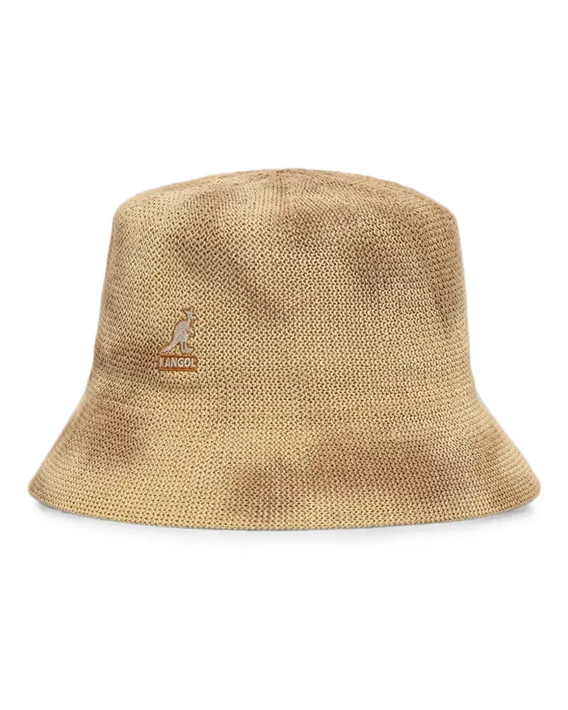 Kangol logo-embroidered tie-dye bucket hat - Nude Nude
