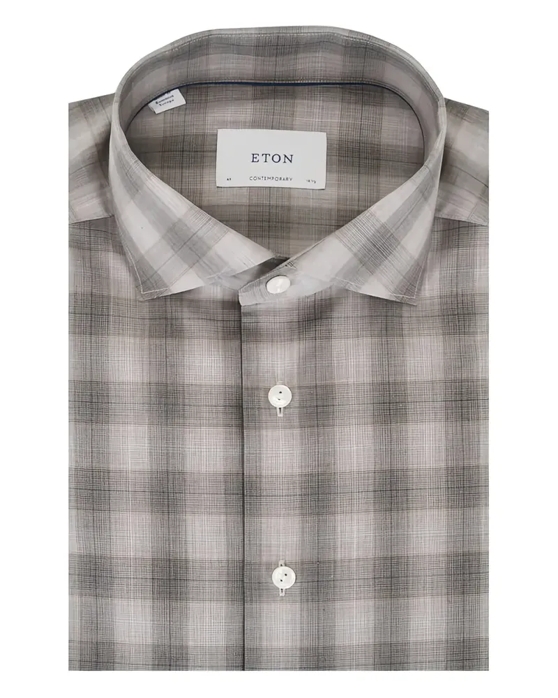 Eton checked shirt - Nude Nude