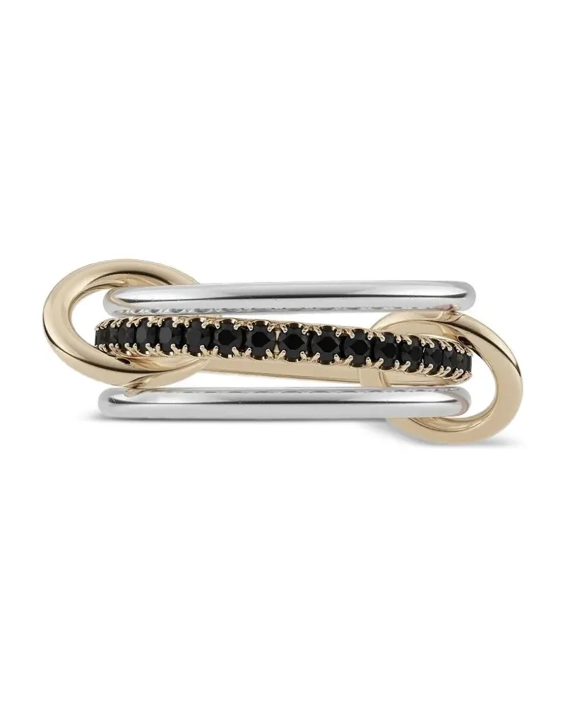 Spinelli Kilcollin 18kt Tigiris Three Link Gelbgoldring mit Diamant Gold