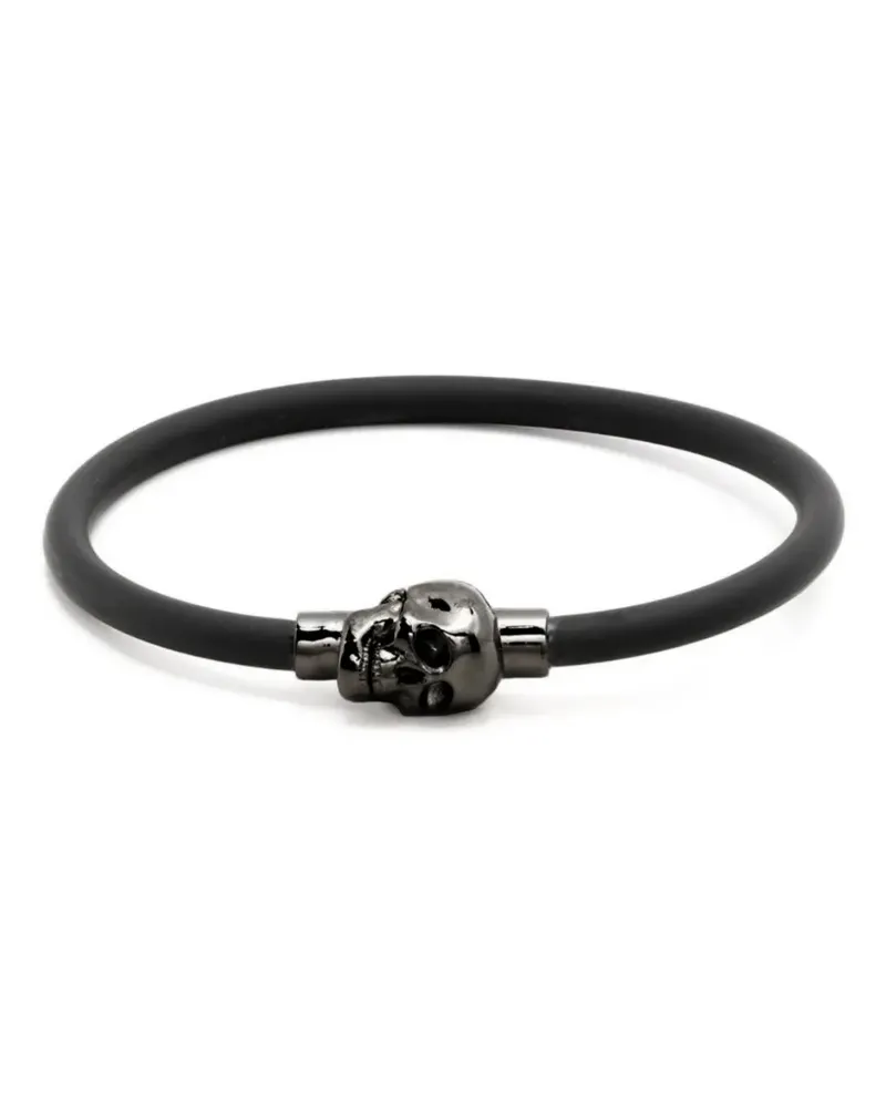 Alexander McQueen Armband mit Totenkopf-Anhänger - Schwarz Schwarz