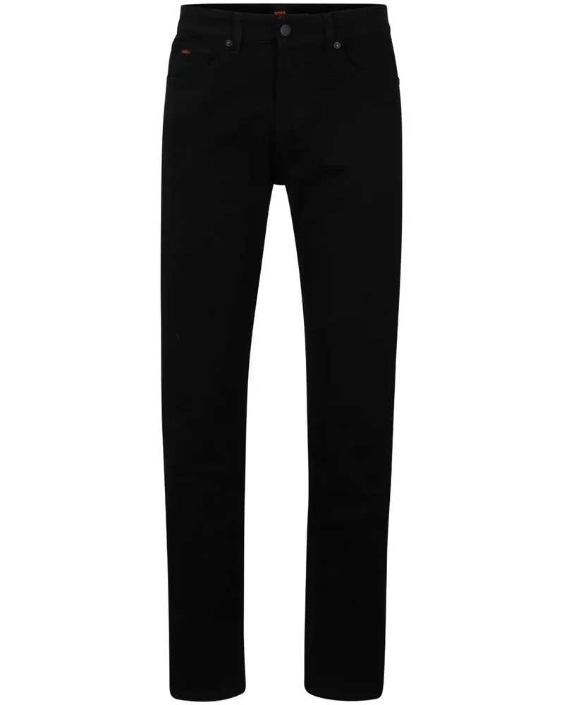 HUGO BOSS Schmale Jeans - Schwarz Schwarz