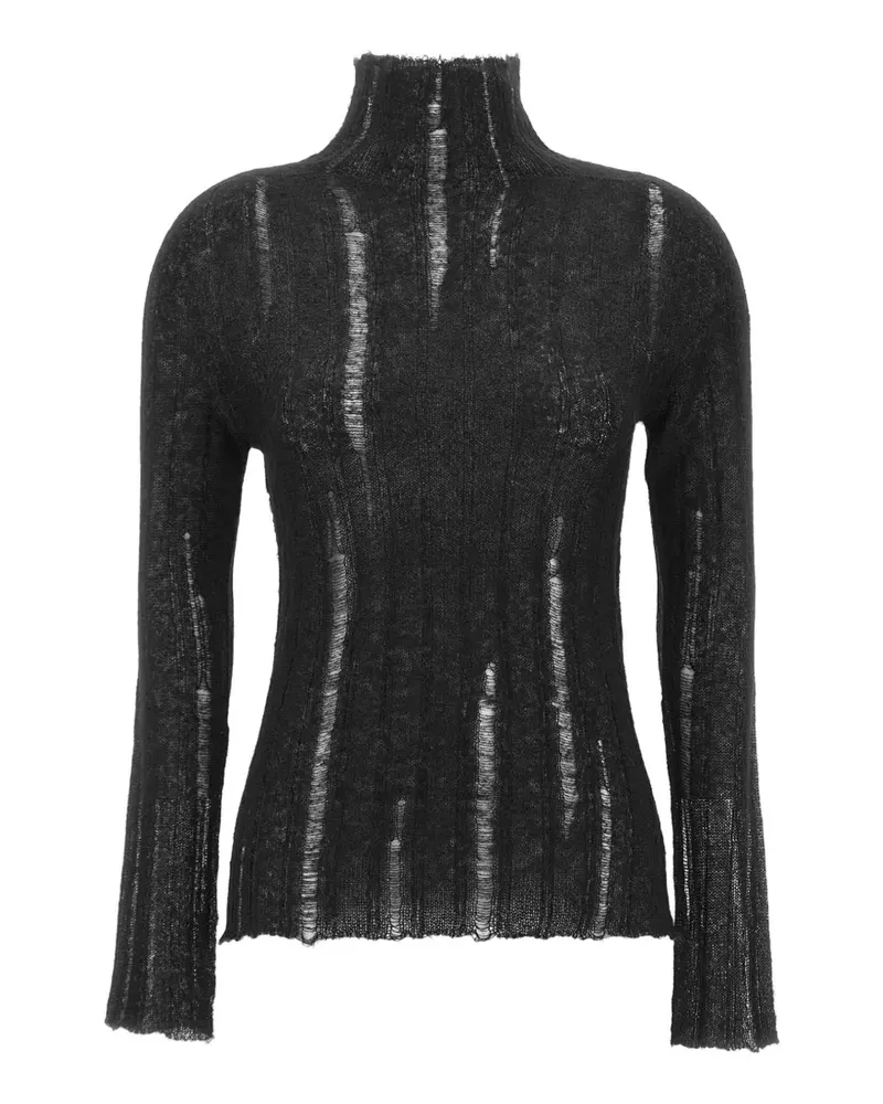 Fabiana Filippi Pullover im Distressed-Look - Schwarz Schwarz