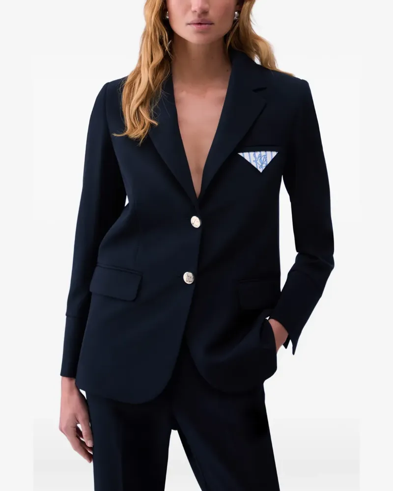 Liu Jo single-breasted regular-fit blazer - Blau Blau