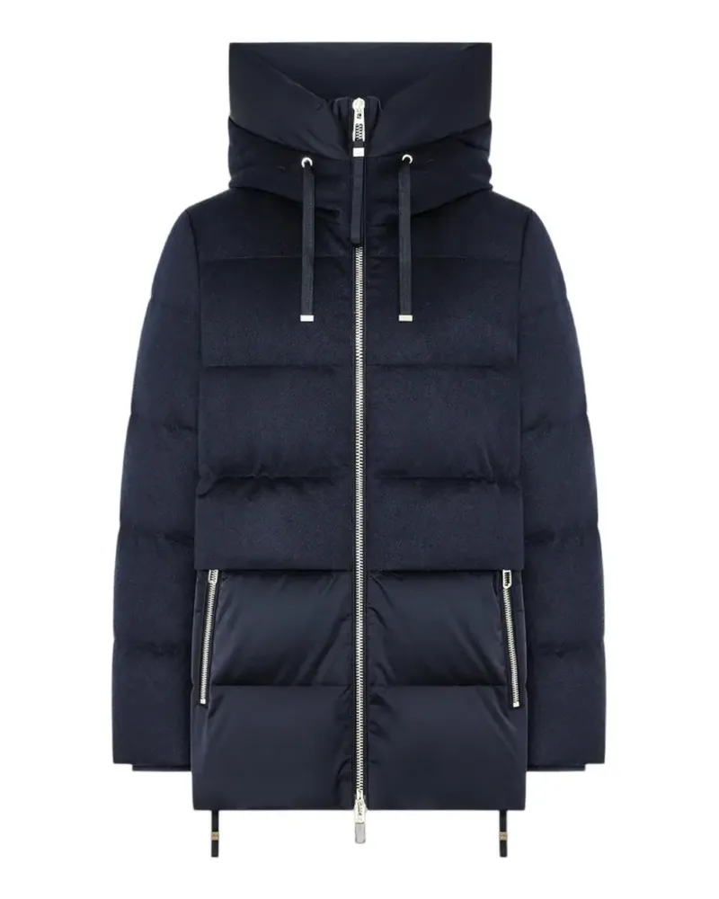 DUNO quilted hooded jacket - Blau Blau