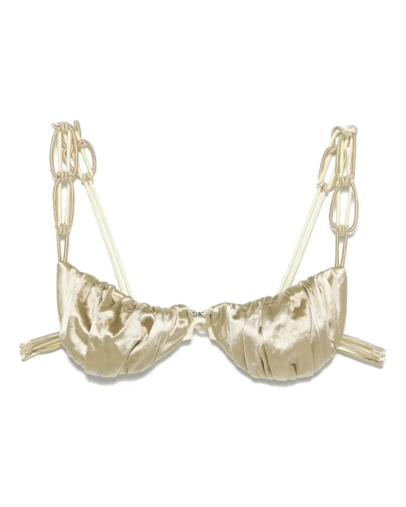 Isa Boulder Wendbares Bikinioberteil - Gold Gold