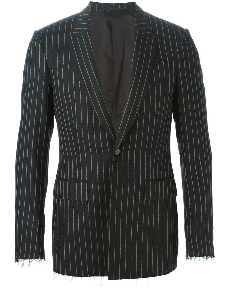 Givenchy Sakko mit Fransen - Schwarz Schwarz