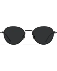 Prada Sonnenbrille mit rundem Gestell Schwarz